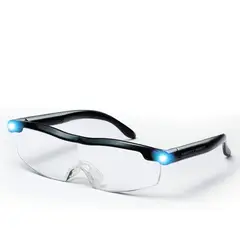 HOME NEAT - Aumento Gafas de lectura, Lupa con 2 luces LED