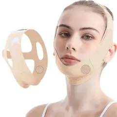 GENERICO - Mentonera Faja Facial Ajuste Lateral Control Doble Mentón Papada