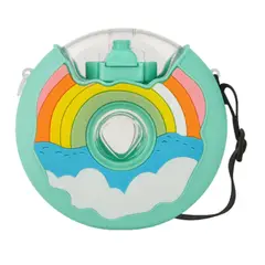 GENERICO - Botella Portátil Diseñor Arcoíris Celeste