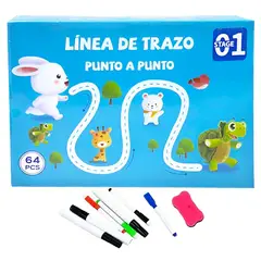 MINARI - Libro Didáctico Educativo Línea De Trazo Punto a Punto C LE1