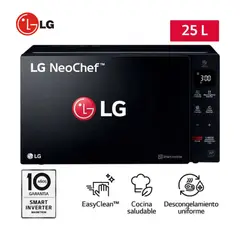 LG - Horno Microondas 25L con EasyClean MS2536GIS