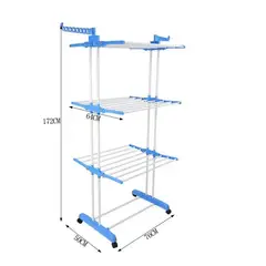 GENERICO - Colgador de Ropa Tendedero Organizador Plegable 4 Niveles