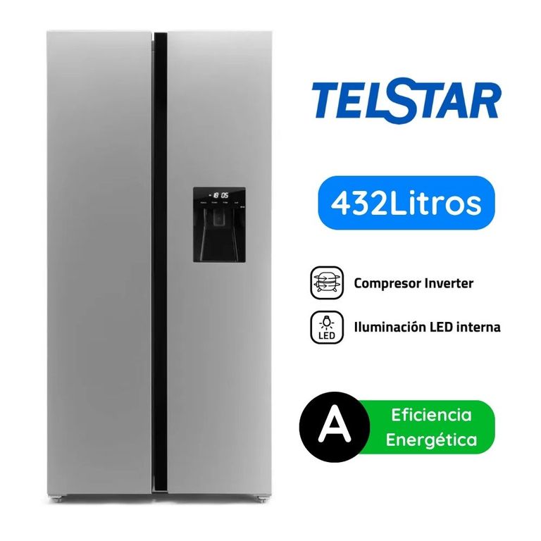 Refrigeradora Side By Side Telstar TRXP441510CT 432L - Silver_.
