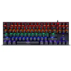 MICRONICS - FALCON 87 ENK1005 TECLADO GAMER MECANICO USB RAINBOW ENKORE