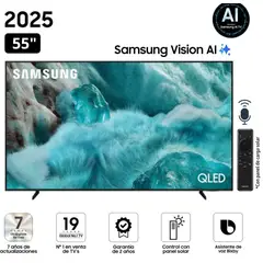 SAMSUNG - Televisor QLED 55 Visión AI Smart TV QN55Q7FAAGXPE