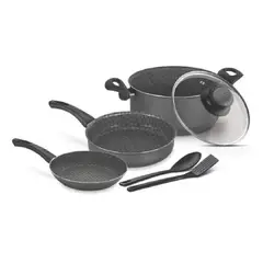 TRAMONTINA - Juego de Ollas 6 Piezas Millan 20599390 Antiadherente