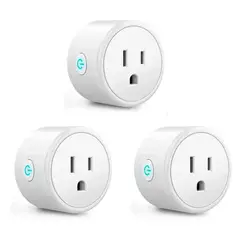 GENERICO - Enchufe Inteligente Smart Wifi compatible con Google Alexa Pack 3 unid