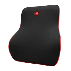 JET - Respaldar Ergonómico Memory Negro con Borde Rojo