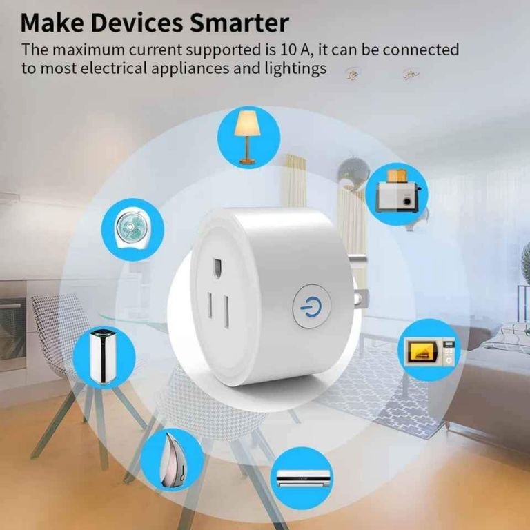 Enchufe Inteligente Smart Wifi compatible con Google Alexa Pack 4 unid