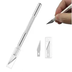 GENERICO - Cutter Bisturi de Precision Con 2 Repuestos Craft Knife