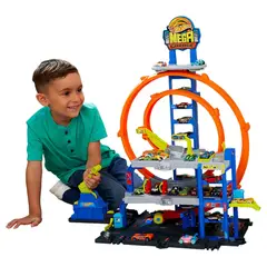 HOT WHEELS - Pista City Mega Garage con Megalooping