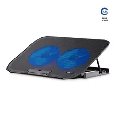 AIRBOOM - Cooler para Laptop con LED 2USB Negro Twister AB011