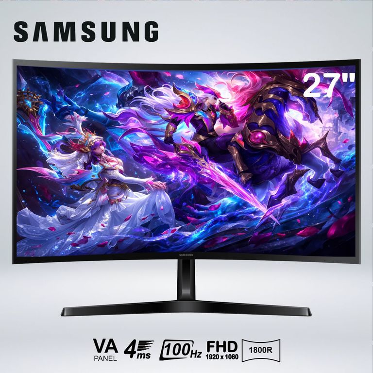 MONITOR CURVO ESSENTIAL S3 FULL HD 27 " VA 100hz 4ms 1800R MODO GAME