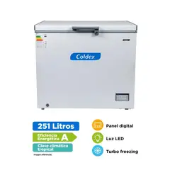 COLDEX - Congeladora 251LT CH10PLUS Blanco