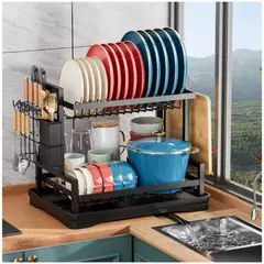 INSPIRA MARKET - Escurridor Organizador Rack de 2 Niveles