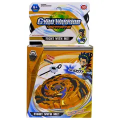 PEQUEÑAS TRAVESURAS - Juguete para Niños Lanzador Gyro Warrior Rotate Amarillo