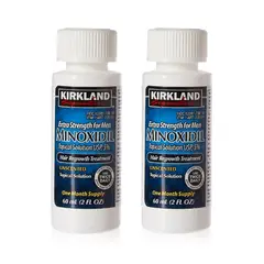 KIRKLAND - Minoxidil Liquido 5% Tratamiento Cuero cabelludo - 02 Unid.