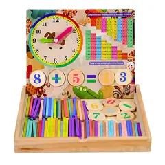 GENERICO - JUEGO DE MADERA 2 EN 1 EQUILIBRIO Y CUENTAS- JUEGO DIDÁCTICO