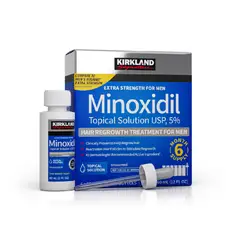KIRKLAND - Minoxidil Liquido 5% Tratamiento Cuero cabelludo - 06 Unid.