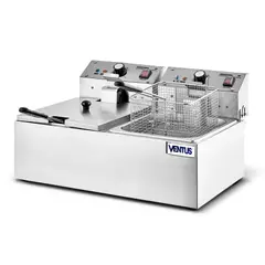VENTUS - Freidora Eléctrica Doble de Sobremesa VFS-062