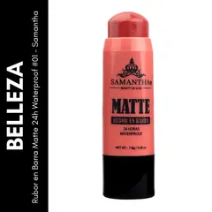 GENERICO - Rubor en Barra Matte 24h Waterproof 01