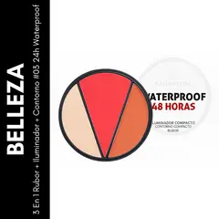 GENERICO - 3 En 1 Rubor + Iluminador + Contorno 24h Waterproof 01