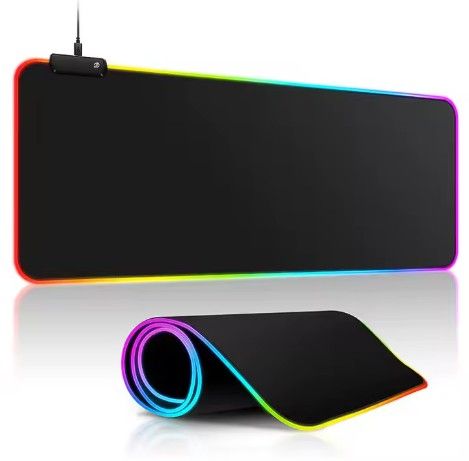 MOUSE PAD PARA GAMER DE LUCES RGB 80CM X 30CM