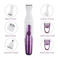 GENERICO - Depiladora Facial+ Cejas Y Patillera 6 En 1