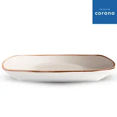 CORONA - Bandeja Cilantros 266X128 Cm Beige-Vajillas