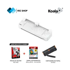 KOALA - Laminadora Enmicadora Plastificadora OL313 5 en 1 A3 + Combo