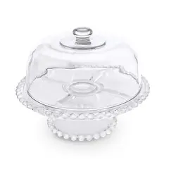 GENERICO - Porta Torta de Vidrio con Estuche 30 cm