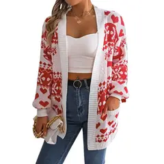 TIOZONEY - Suéter tipo cárdigan con botones