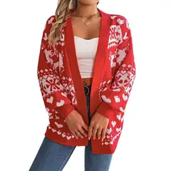 TIOZONEY - Suéter tipo cárdigan con botones