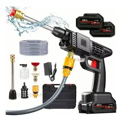 QUICK - Pistola De Lavado Coche 48v Inalámbrico Alta Presión 2 Pilas