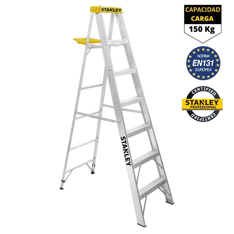 ESCALERA TIJERA 6 PELDAÑOS ALUMINIO