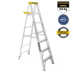 STANLEY - ESCALERA TIJERA 6 PELDAÑOS ALUMINIO