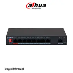 DAHUA - SWITCH 8P POE 10-100MBPS 1 UPLINK 96W PN DH-PFS3009-8ET-96