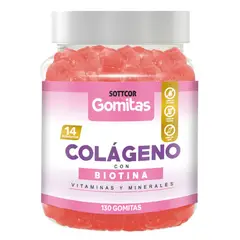 SOTTCOR LABS - Sottcor Gomitas de Colageno - Frasco de 130 Gomitas