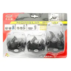 GENERICO - Pedales Deportivos Diseño Negro con Estilo Fuego