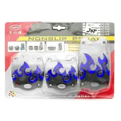 GENERICO - Pedales Deportivos Diseño Fuego Azul