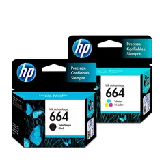 HP - KIT DE TINTA 664 NEGRO Y TRICOLOR (F6V29AL – F6V28AL)