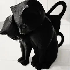 GENERICO - ADORNO EXCLUSIVO GATO NEGRO 23cm x 15cm x 31cm