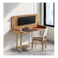 TU MESITA - Escritorio Práctico y Funcional Rosberg color Haya Abatible