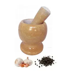 NACIONAL - Mortero de Mármol Deco Home con Machacador Beige