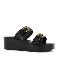 IMPULS - Sandalias Cuña Mujer Adaya08 Negro