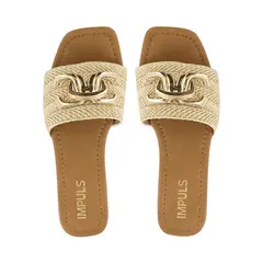 IMPULS - Sandalias Flats Mujer Aixa15 Rafia