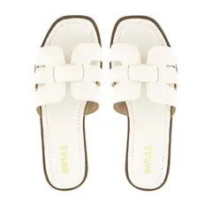 IMPULS - Sandalias Flats Mujer Aixa18 Hielo