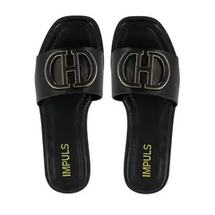 IMPULS - Sandalias Flats Mujer Aixa19 Negro