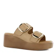 IMPULS - Sandalias Cuña Mujer Abi12 Beige
