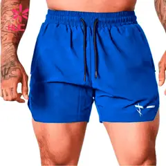 GENERICO - Short deportivo corto para hombres Insane Pro Alto rendimiento - Blue